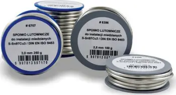 Kallaj saldimi Soft Soldering Tin Sn97Cu3, 2.5mm, 100g, për bakër