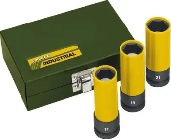 Set kapakë goditës Proxxon PR23938, 1/2", 17 19 21 mm, 3 copë