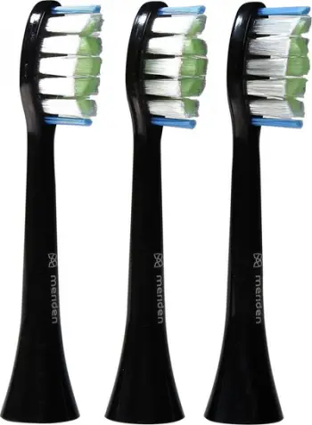 Kokë për furçë dhëmbësh Meriden Brush Daily Care, 3 copë, të zeza