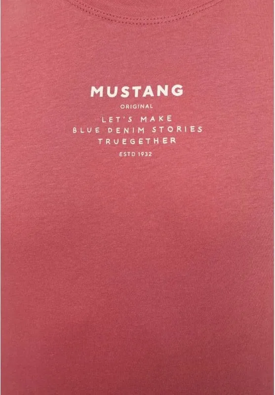 Maicë Mustang për meshkuj, e kuqe dhe rozë - 4