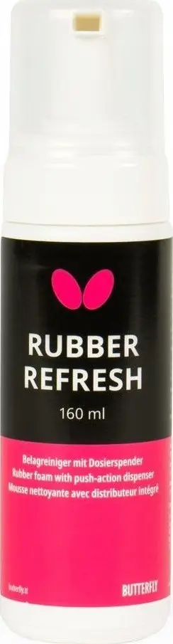 Shkumë pastruese për raketë pingpongu Butterfly Rubber Refresh, 160 ml, transparente