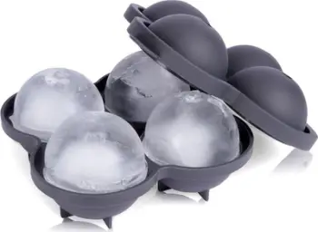 Kallëp akulli Orion Ice Cube Tray, 4 toptha, 16x15x7cm, i zi