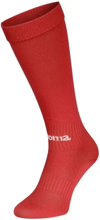 Çorape futbolli Joma Classic II, të kuqe, me logo të bardhë