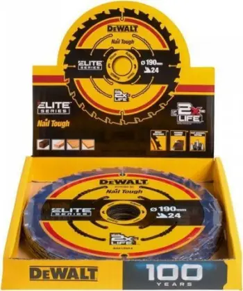 Teh sharre për dru Dewalt Elite Wood DT10402, 190 mm, 30 mm, i argjendtë