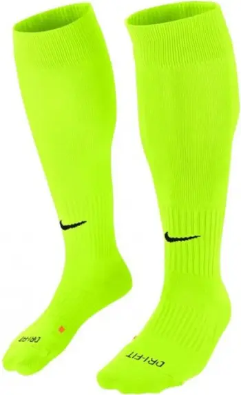 Çorape futbolli Nike Classic II Cush SX5728 702, mbi gju, të verdha