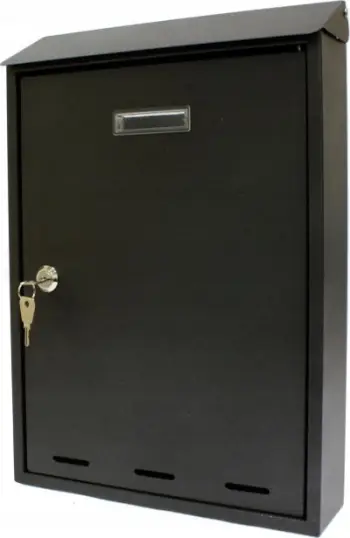 Kuti postare Metal Mailbox 380x260x70mm, me çelës, grafit e errët