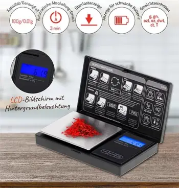 Peshore precize Adler AD 3176, ekran LCD, shumë njësi matëse, argjendtë