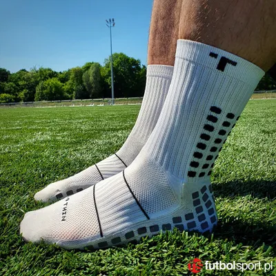 Çorape futbolli Trusox 3.0 Thin, numra 39-43.5, të bardha - 2