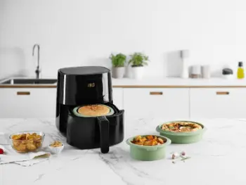 Kallëp silikoni Lekue për fritezë me ajër, 7.9", 20 cm diametër, i bardhë