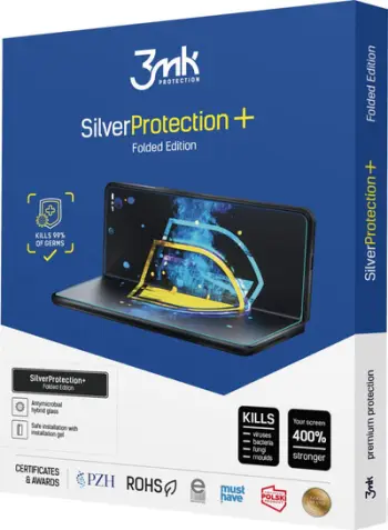 Mburojë ekrani 3MK SilverProtection+ Folded Edition për Samsung Galaxy Z Fold 4, antibakteriale, transparente