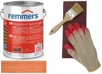 Bejcë druri Remmers HK Lasur 3in1 Plus, për jashtë, bazë uji, kafe