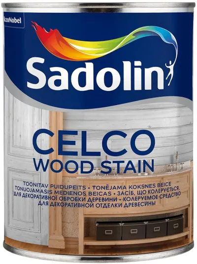 Bejcë druri Sadolin Celco, 2.5L, për ambiente të brendshme, transparente - 1