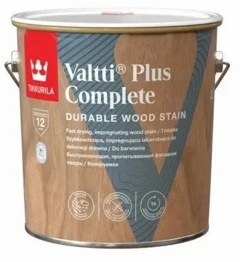 Llak bejcë për dru Tikkurila Valtti Plus Complete, 5L, Dark Rosewood - 1