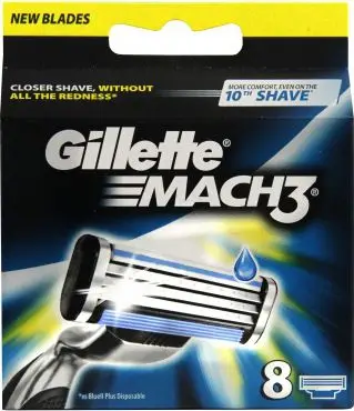 Tehe rroje Gillette Mach3, 8 copë