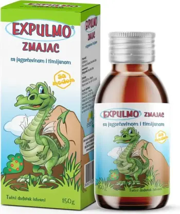 Shurup për kollë me mukus dhe nxjerrjen e sekrecioneve EXPULMO Zmajac, 100ml