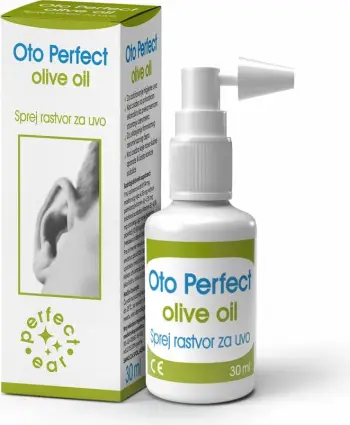 Oto Perfect Olive Oil - sprej për vesh- Pastron dhe mbron veshët nga bllokimet dhe infeksionet.