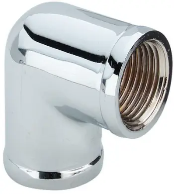 Bërryl 90° për tubacione Viega, bronz i kromuar, 12 mm, Rp