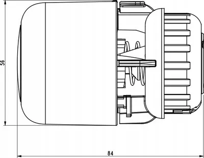 Kokë termostatike Danfoss Aero, për valvula RA Click, e bardhë - 3