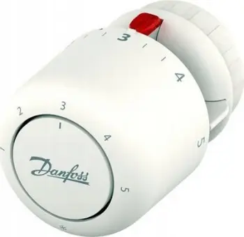 Kokë termostatike Danfoss Aero, për valvula RA Click, e bardhë