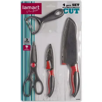 Set i thikave, gërshërë dhe qëruese perimeve Lamart LT2098