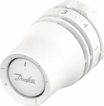 Kokë termostatike Danfoss Redia RTD, 8°C–28°C, e bardhë