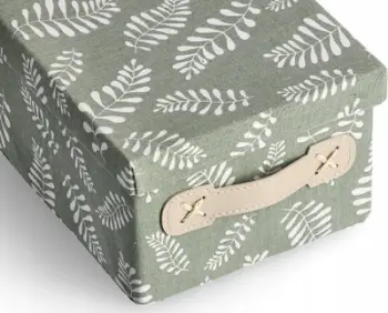 Kuti ruajtëse Zeller Present, pambuk poliester, 28x19x13cm, e gjelbër