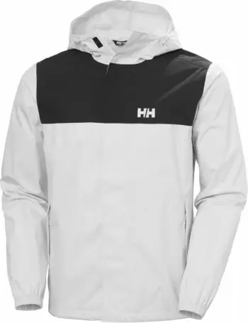 Jakne Helly Hansen për meshkuj, të bardhë