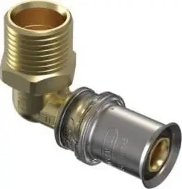 Bërryl bronzi Wavin Tigris M5 4064210, 16x1/2", për tuba PEX AL