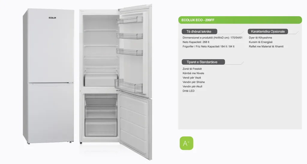 Frigorifer Ecolux – ECO 299FF - 2