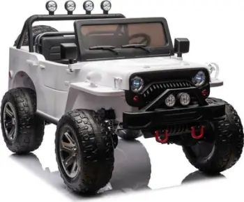 Makina elektrike për fëmijë Lean Toys JH-102 4x4, 4 motorë, deri 60 kg, e bardhë