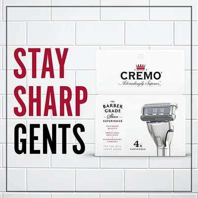 Kokë zëvendësuese për brisk Cremo The Barber Grade, 4 copë - 2