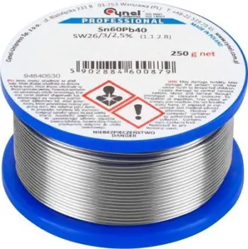 Tel saldimi Cynel tin 2.0mm, 250g, kallaj plumb