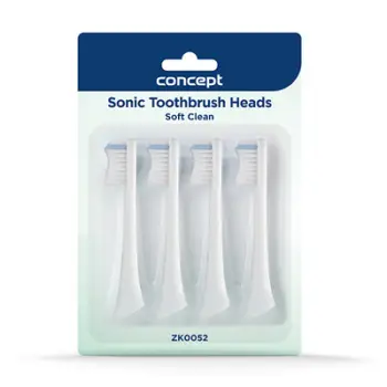 Kokë zëvendësuese për furçë dhëmbësh Concept Soft Clean ZK0052, 4 copë
