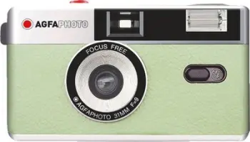 Kamerë analoge Agfa Agfaphoto Reusable Camera, film 35mm, jeshile