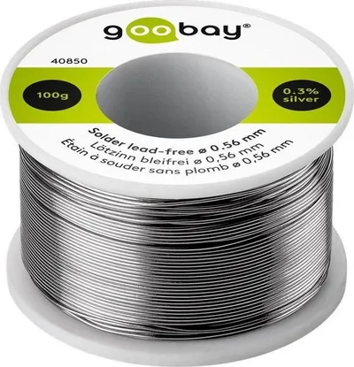 Tel saldimi Goobay pa plumb, 0.56 mm, 100 g, argjendtë - 1