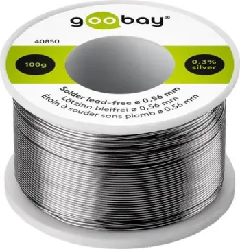Tel saldimi Goobay pa plumb, 0.56 mm, 100 g, argjendtë