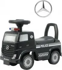 Makina kalëruese Milly Mally Mercedes-Benz Actros Police, për fëmijë 12m+, e zezë