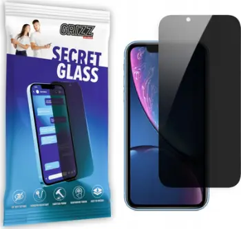 Xham mbrojtës GrizzGlass Matte SecretGlass për Apple iPhone XR, privatësi, mat, transparent