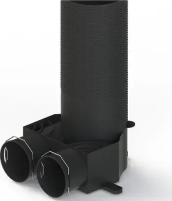 Kuti shpërndarjeje ajri Komponentum Air Distribution Box Slim DN125, 2x75