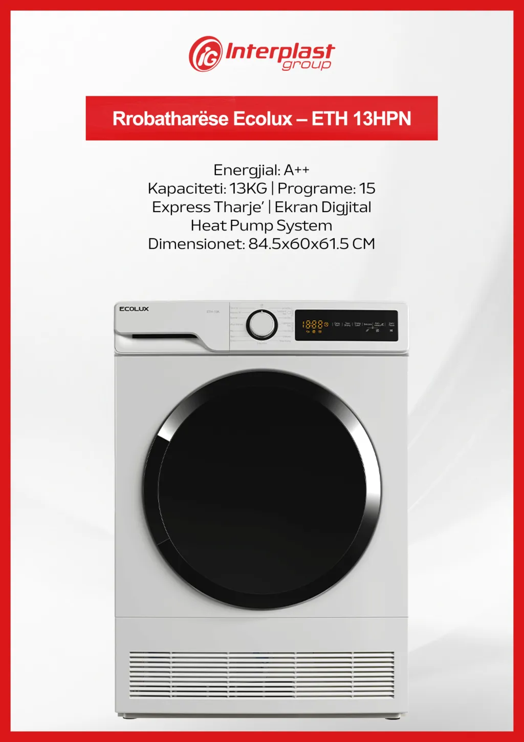 Rrobatharëse Ecolux 13KG – ETH 13HPN - 2