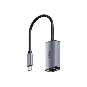 Adapter USB-C në Ethernet CUDY UE10C, Gri