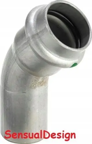 Bërryl inox Viega Sanpress Inox 2326.1, 18mm, 45°, SC-Contur