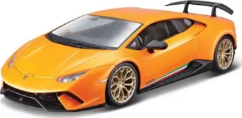 Makina lodër Bburago Lamborghini Huracan Performante, shkalla 1:24, sportive, shumëngjyrëshe