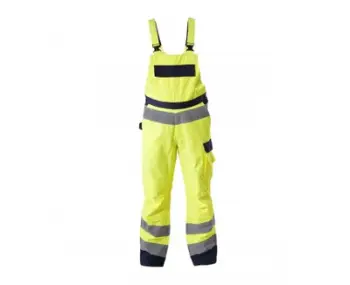 Pantallona pune me tiranta Lahti Pro L4110701, dukshmëri e lartë, madhësia S, të verdha