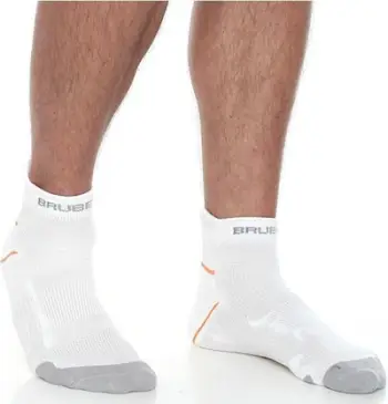 Çorape sportive Brubeck Running Light, për meshkuj, 42-44, të bardha