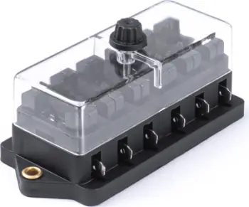 Kuti siguricash AMiO 03041, 6 vende, 12V, e zezë