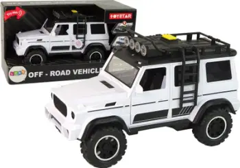 Makina lodër Leantoys Car 1:14, me dritë dhe zë, e bardhë