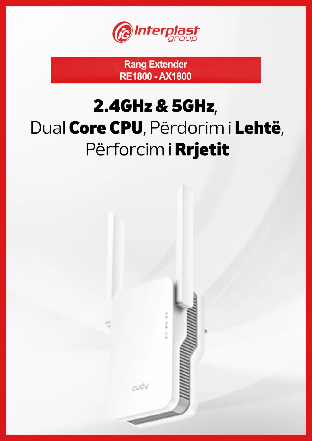 Rang Extender Cudy – RE1800-AX1800 - 2