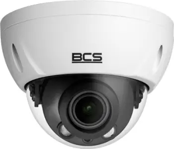 Kamerë dome IP BCS BCS-L-DIP48VSR4-Ai1, 8 Mpx, motozoom 2.7–13.5 mm, e bardhë
