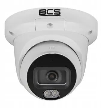 Kamerë dome IP BCS BCS-L-EIP28FCR3L3-Ai1, 8MP, lentë 2.8mm, e bardhë